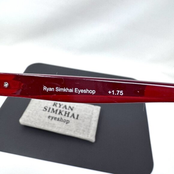 Ryan Simkhai Eyeshop Readers +1.75 Red Reading Glasses blue light block - Picture 9 of 15